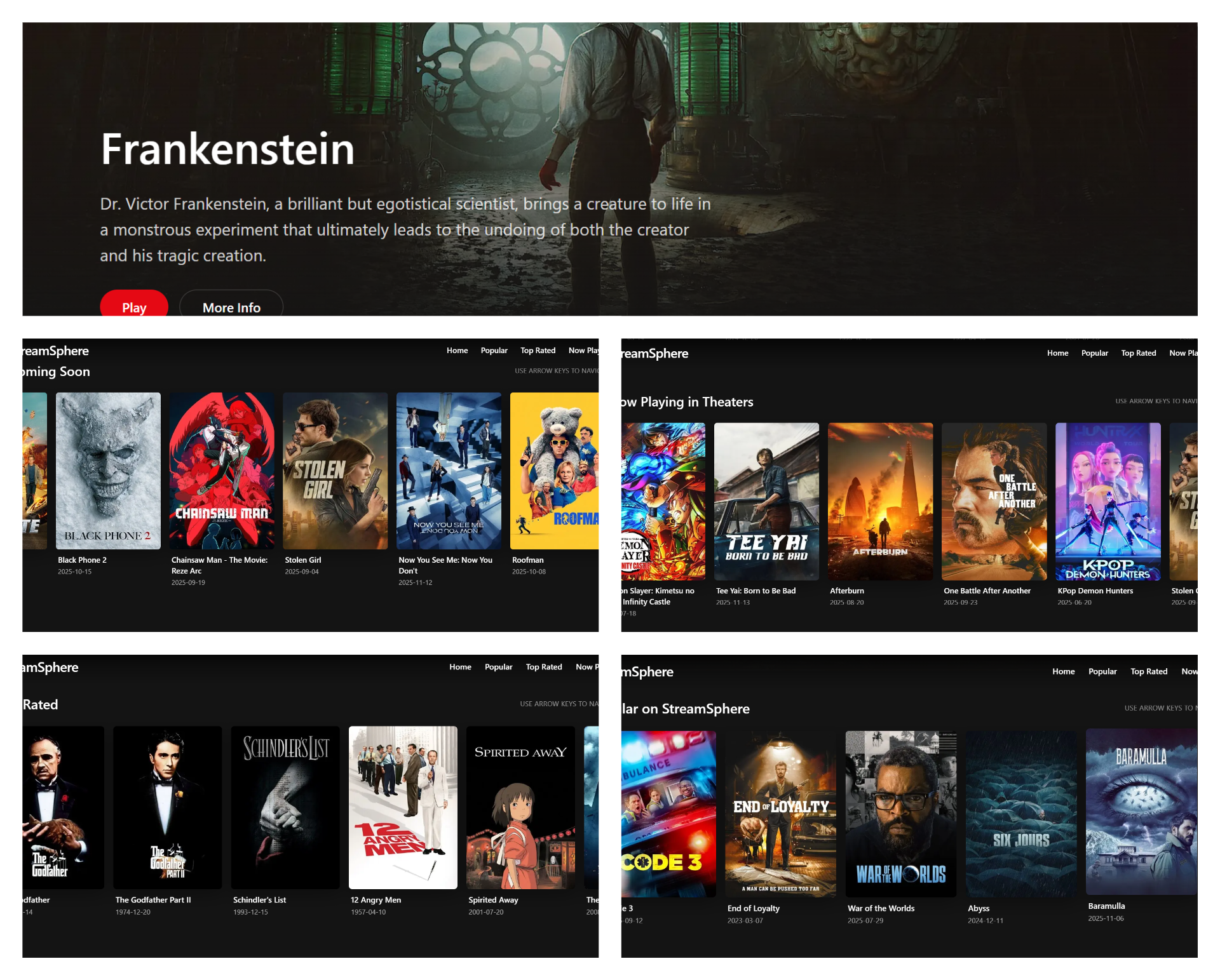 Netflix-style Streaming App