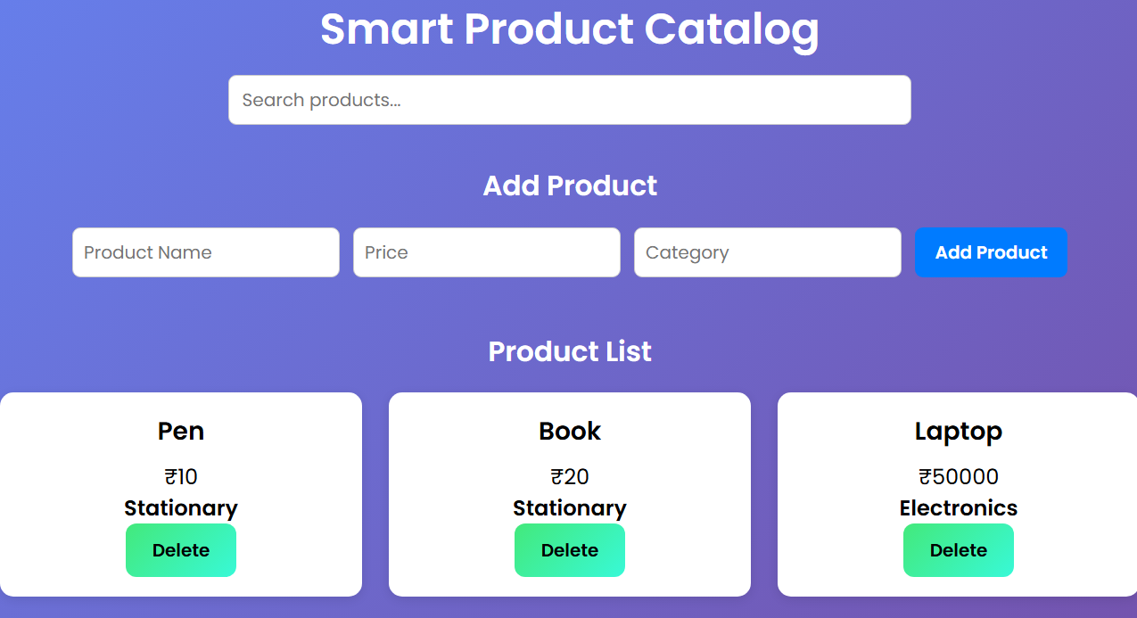 Smart Product Catalog